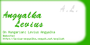 angyalka levius business card